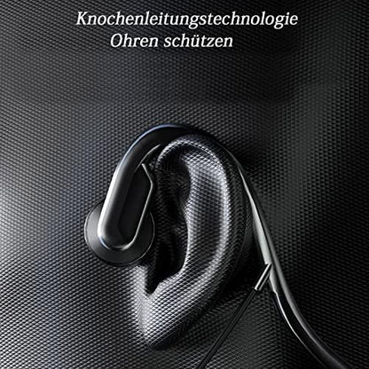 Écouteurs à Conduction Osseuse avec Microphone Filaires, Étanche IPX5, Pour Sport et Cyclisme