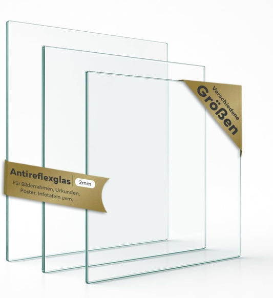 PANORAHMA BILDERRAHMEN - Verre Antireflet - Découpe Sur Mesure - Protection UV