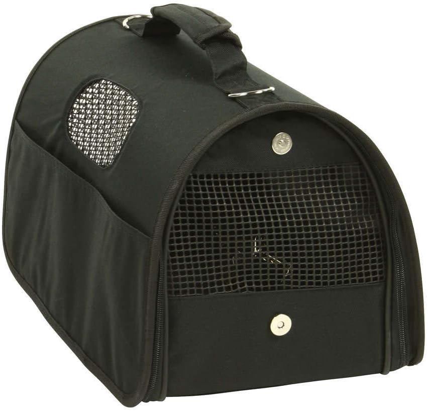 Sac de Transport pour Animaux - Tissu Noir - Taille M/S