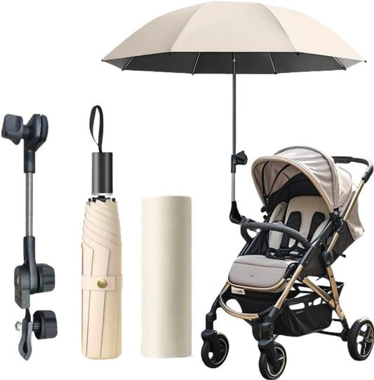 Parasol Poussette Universelle - Protection UV UPF 50+ - Réglable 360°