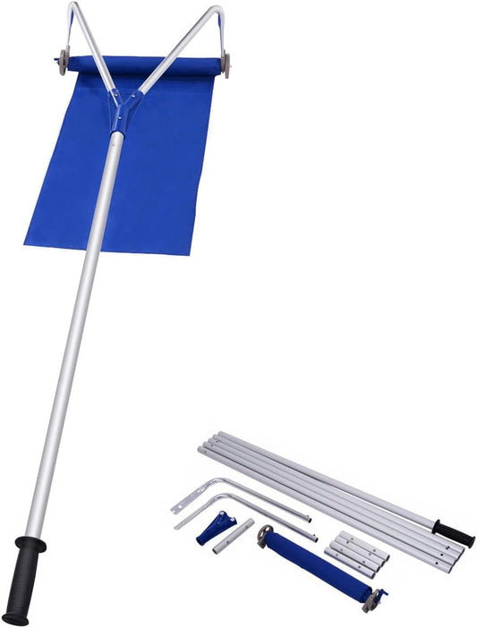 Râteau à Neige Télescopique - Longueur Réglable 180-661 CM - Matériau Durable