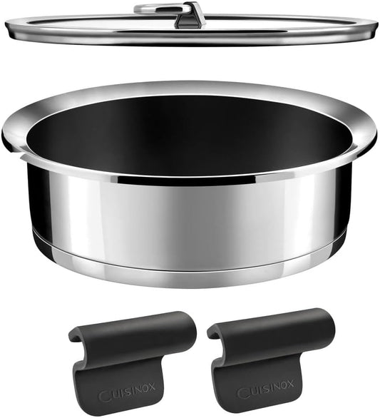 Sauteuse Céramique 24 cm - Anses Amovibles - Couvercle Inclus