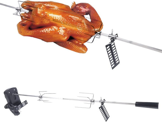 Tournebroche Automatique - Acier Inoxydable - Charge Max 10 kg
