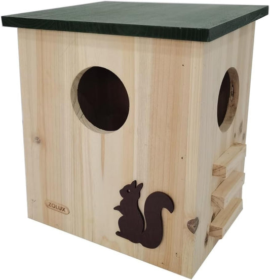 Maison en Bois pour Écureuil - Toit Amovible - Bois Certifié FSC