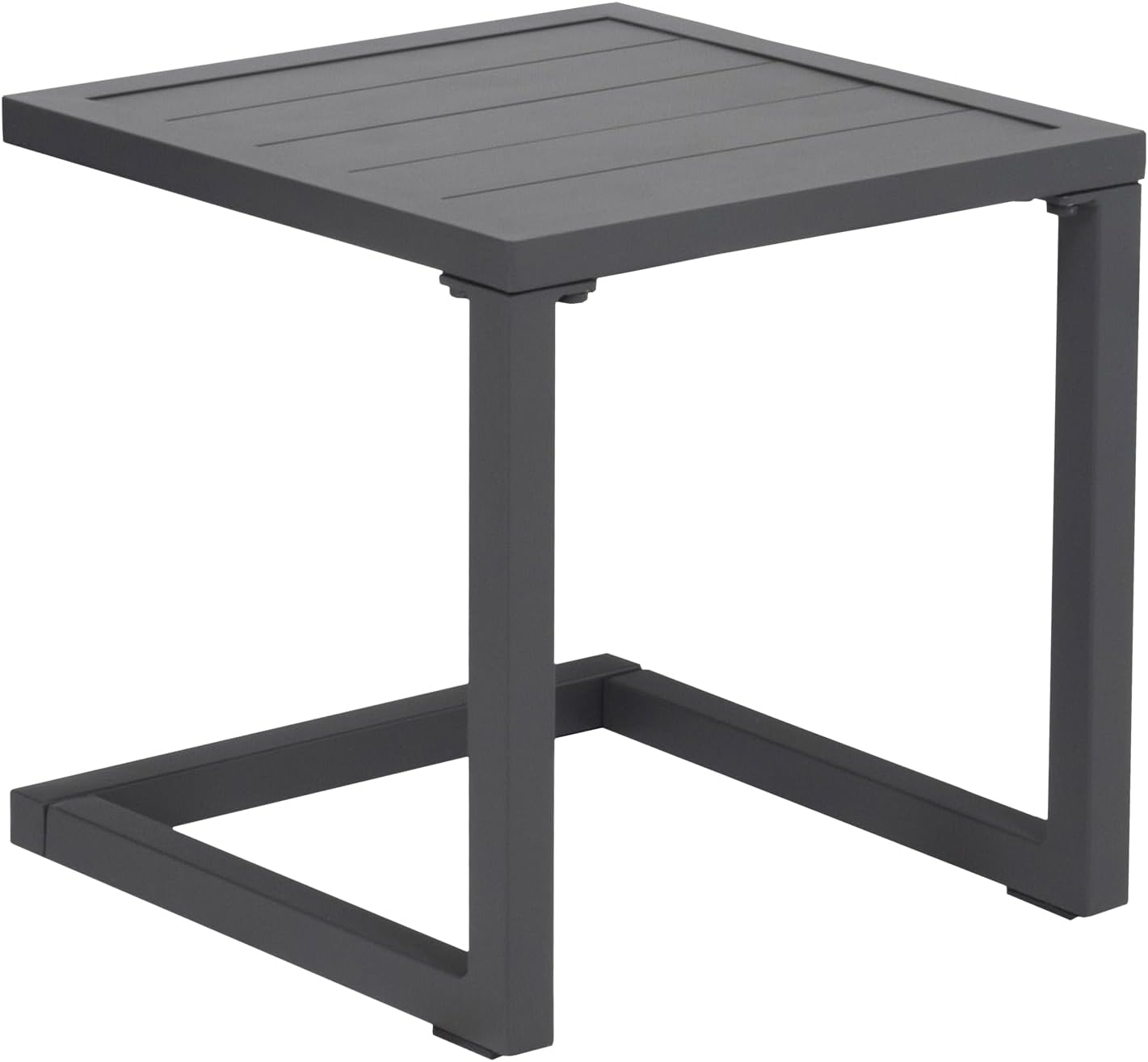 Table d'appoint en Aluminium - Gris Anthracite - Happy Garden