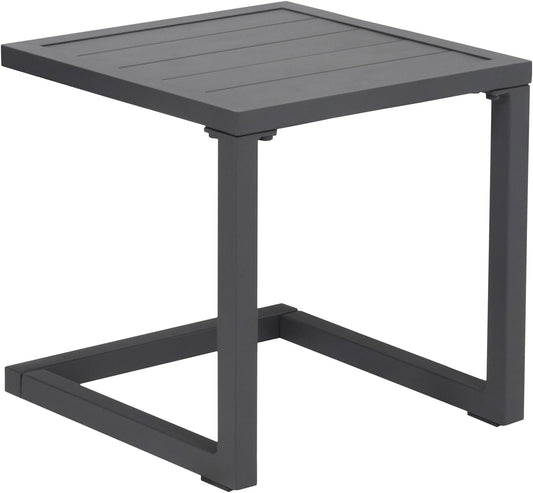 Table d'appoint en Aluminium - Gris Anthracite - Happy Garden