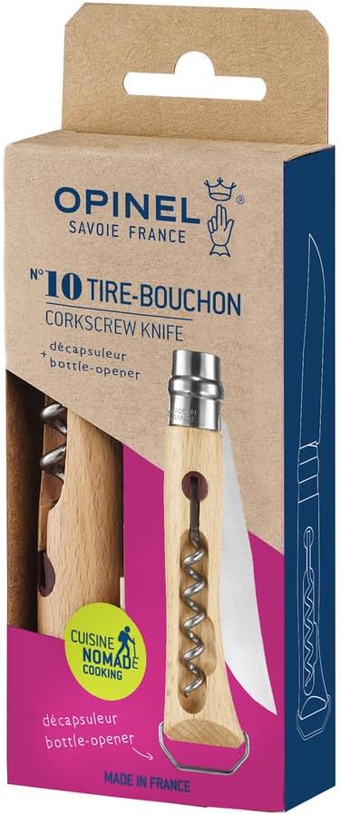 Tire-bouchon à levier - Décapsuleur intégré - Opinel N10