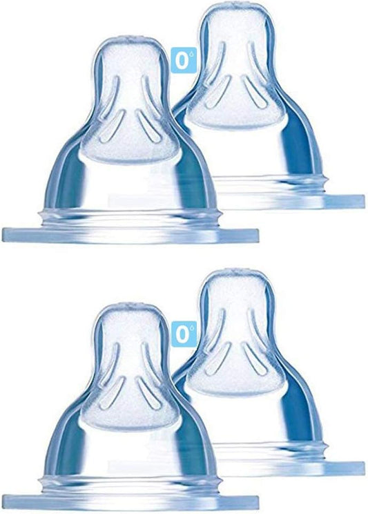 Tétine Nouveau-né - SkinSoft Silicone - Taille 0, Lot de 4