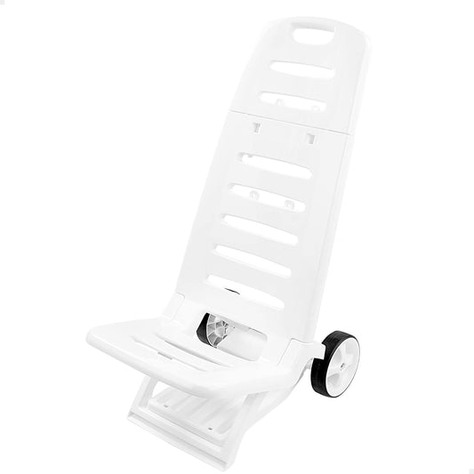 Chaise de Plage - Confort Blanc - Produit de Qualité