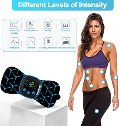 Unité TENS Rechargeable Masseur Cervical, 8 Modes, 19 Fréquences