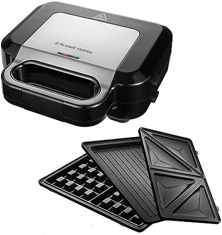 Russell Hobbs Appareil à Croque Monsieur Multifonction 3en1, Modèle 26810-56, Plaques Antiadhésives