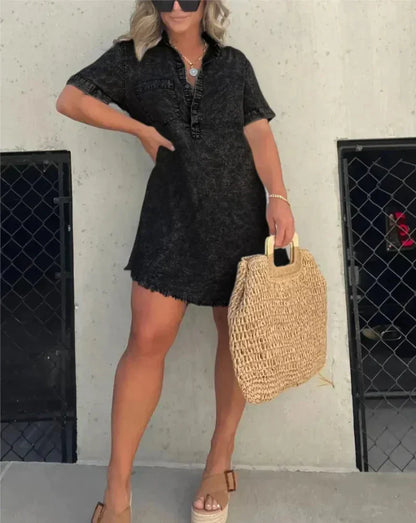 Vera - Robe Chemise en Jean