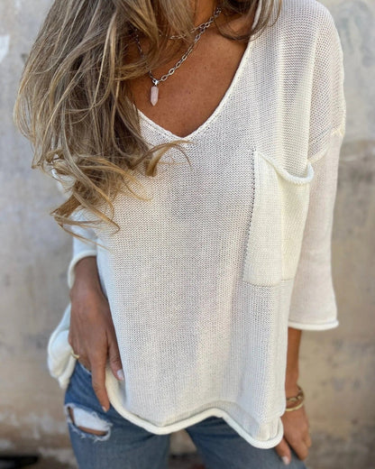 SEMBE - TOP EN MAILLE BOHO