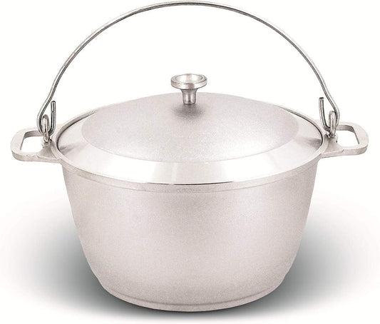 Cocotte en Fonte d'Aluminium - 12L - Compatible Feu Ouvert