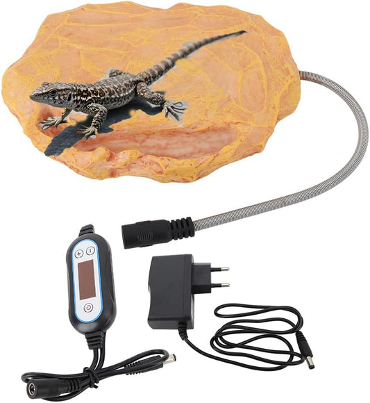 Roche Chauffante pour Reptiles - Température Contrôlée - Sécurité 12V