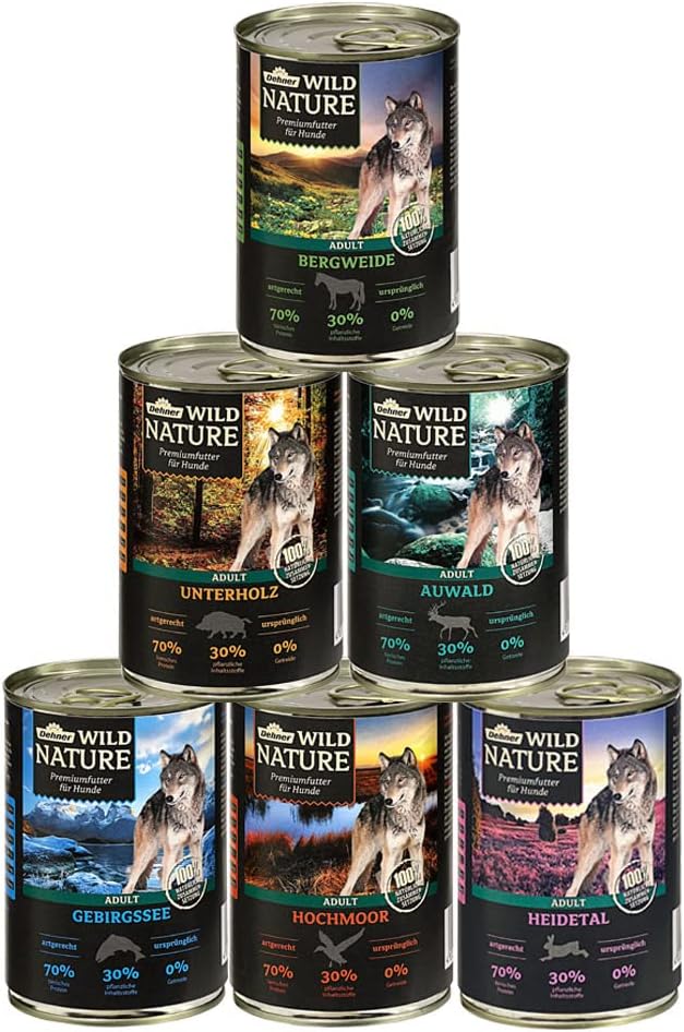 Nourriture Humide pour Chien - Sans Céréales - Lot de 6 Variétés
