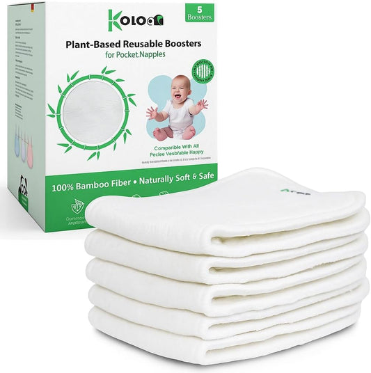 Inserts Absorbants en Bambou - 4 Couches - Lavables et Réutilisables
