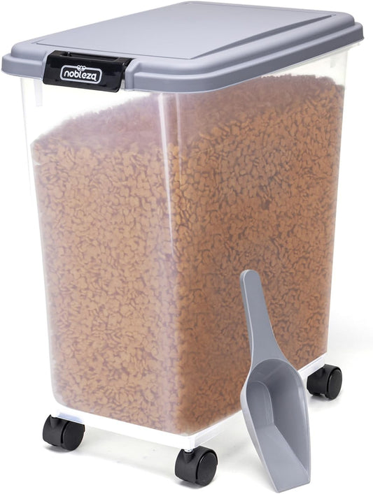 Conteneur Alimentaire pour Animaux - Hermétique - 40L avec Roulettes