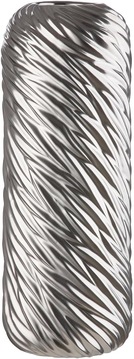 Vase en Céramique - Argenté - Hauteur 40 cm
