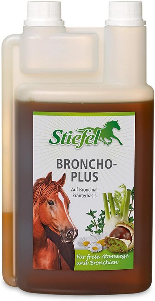 Élixir Bronchique pour Chevaux - Stiefel Broncho Plus - Extraits d'Herbes Concentrés