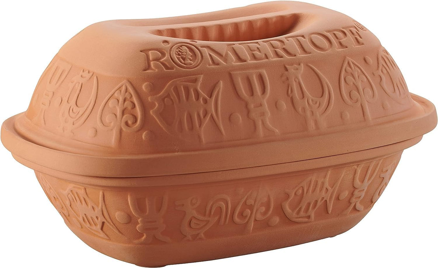 Cocotte en Glaise - Rouge - 1,5 L - Romertopf