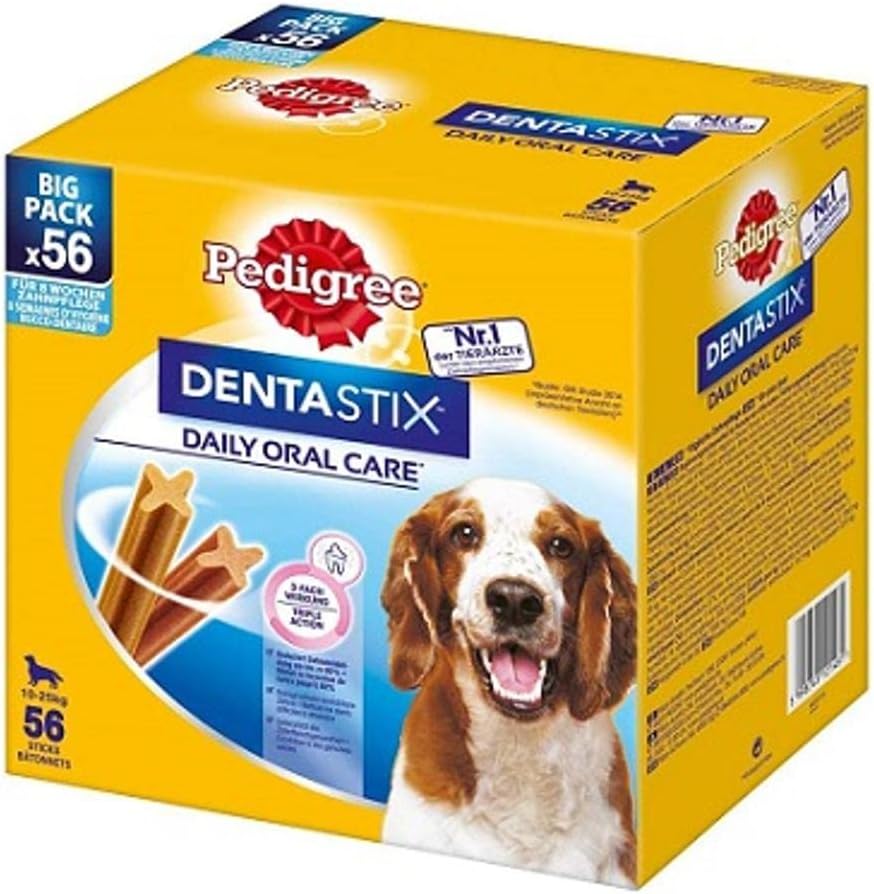 Friandises Dentaires pour Chiens - Réduction de Tartre 80% - Taille Moyenne