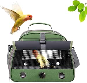 Sac de Transport pour Oiseaux - Ventilation Exceptionnelle - Perchoir Inclus