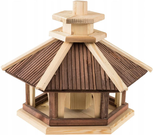 Nichoir en Bois - Mangeoire à Oiseaux - Support Auto-assemblage