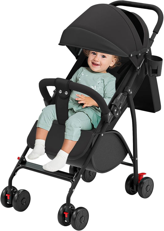 Poussette Bébé Combinée 2 en 1 - Siège Rotatif - Landau Pliable