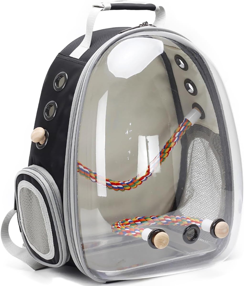 Sac à dos de transport pour oiseaux - Design capsule spatiale - Léger et mains libres