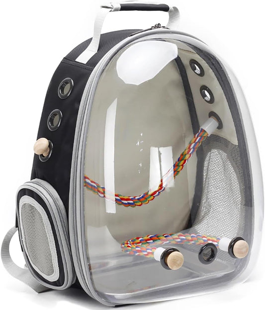 Sac à dos de transport pour oiseaux - Design capsule spatiale - Léger et mains libres