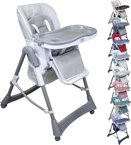 Chaise Haute Enfant - Réglable en Hauteur - Pliable et Confortable