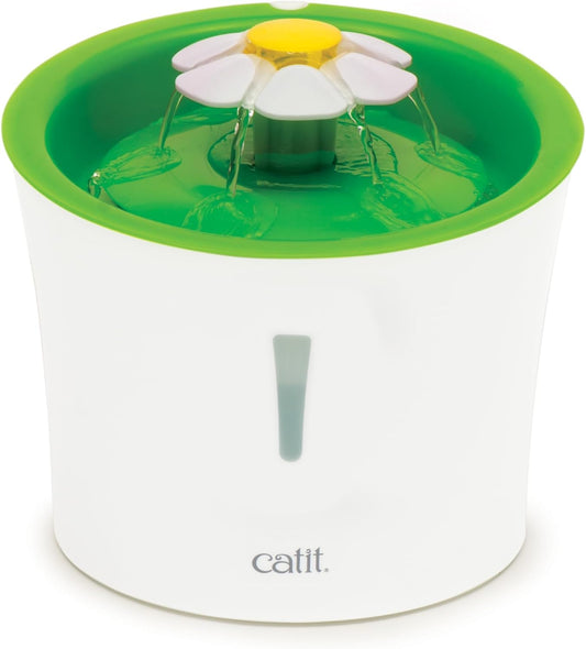 Fontaine à Fleurs pour Chats - 3 Réglages de Débit - Capacité 3 Litres