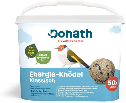 Boules d'Énergie pour Oiseaux - Ingrédients de Haute Qualité - 50 Unités