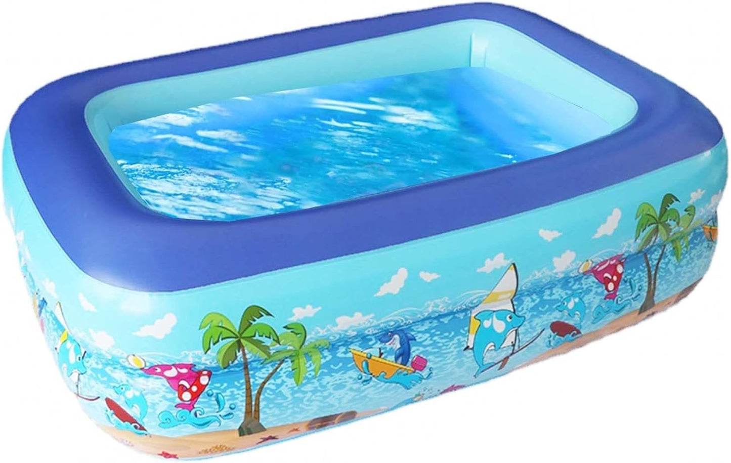Piscine Gonflable Ronde - Sécurité Enfant - PVC Résistant