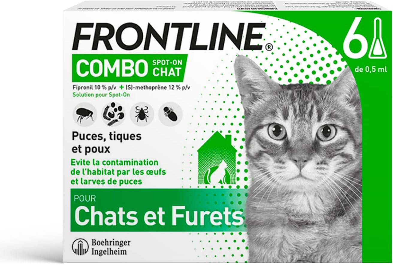 Antiparasitaire pour Chats - Efficacité Prouvée - Protection Longue Durée