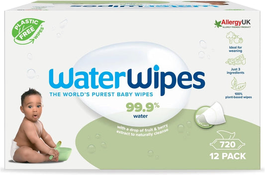 Lingettes Bébé Texturées - 99,9% Eau Pure - Non Parfumées