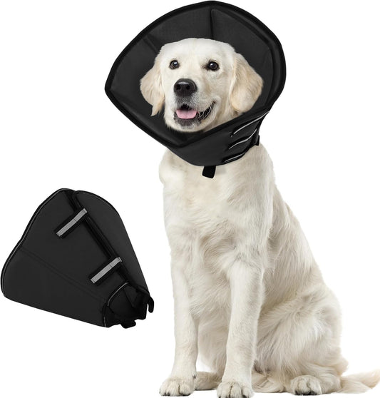 Collerette Chien - Anti-Lechage Réfléchissante - Protection Post-Chirurgie