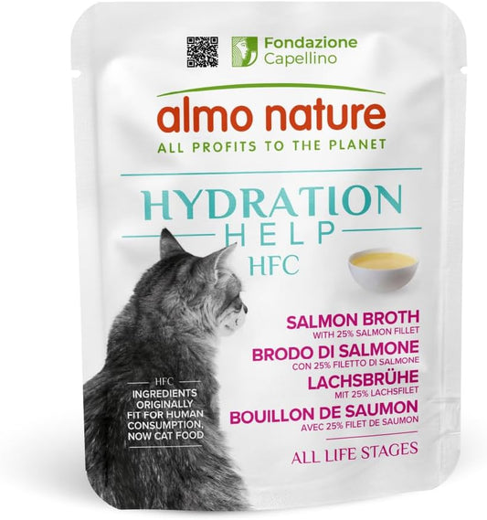 Aliment Humide pour Chats - Bouillon de Saumon - Qualité Humaine