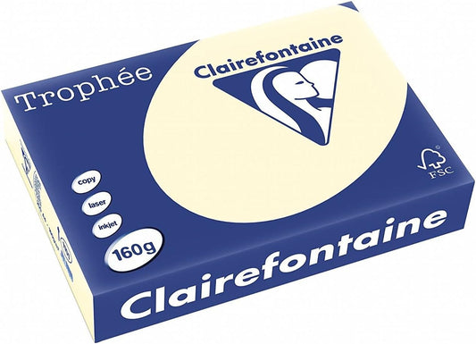 Papier d'Impression A4 - Ivoire 160 g/m² - Lot de 4 Ramettes
