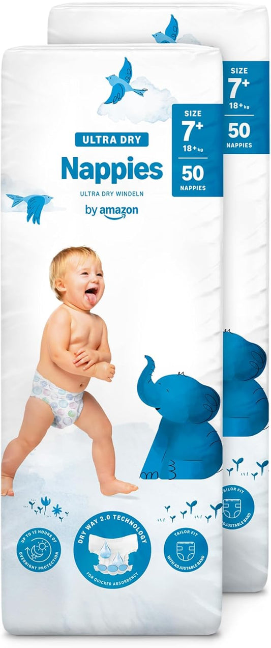 Couches Ultra Absorbantes - Taille 7+ - Protection Nuit 12h