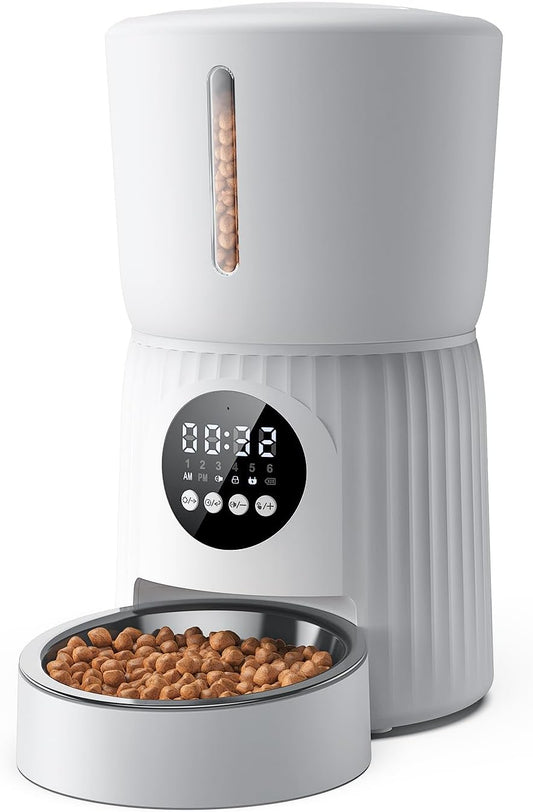 Distributeur Automatique pour Chats - Réservoir 4L - Minuterie Programmable