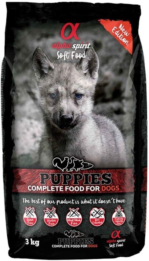 Nourriture Semi-Humide pour Chiots - Sans Gluten - 85% Viande et Poisson