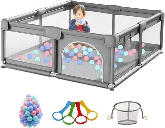 Parc Bébé Modulable - Sécurité Anti-collision - Maille 360°