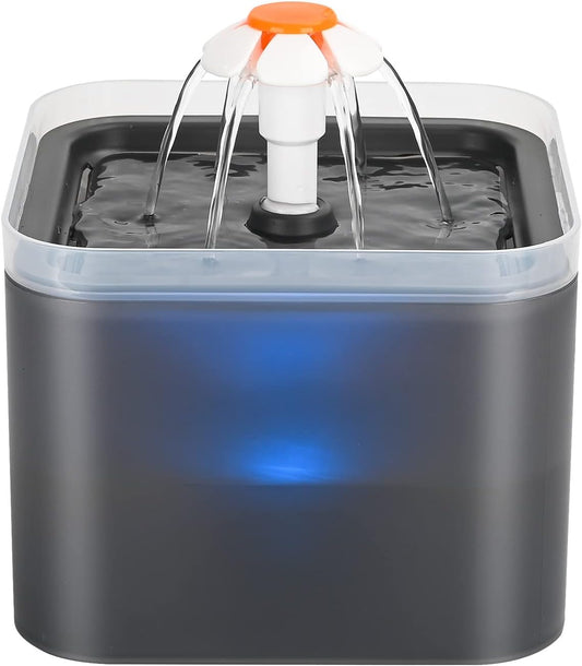 Fontaine à Eau pour Chat - Ultra Silencieuse - Filtration Quadruple