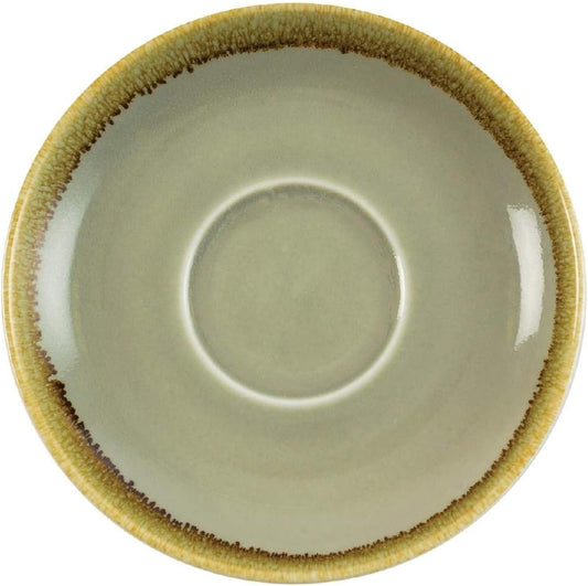 Soucoupes Cappuccino - Vernis Réactif - Lot de 6, 160 mm