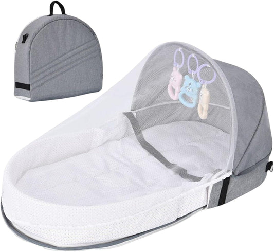 Berceau Portable - Confort Inspiré de l'Utérus - Pliable avec Filets en Maille
