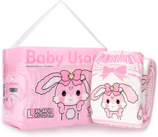 Couches Adulte Imprimées - Baby Usagi - Large 91-121 cm