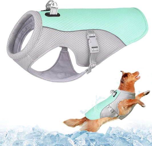 Gilet de Refroidissement pour Chien - Maille Respirante - Taille Réglable