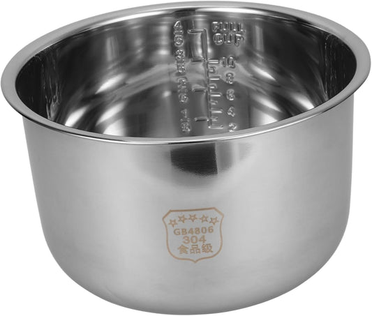 Pot Intérieur en Acier Inoxydable - Cuiseur à Riz 5L - Remplacement Durable